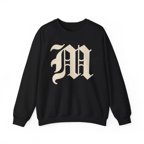 Mitski the Land Letterman Unisex Heavy Blend™ Crewneck Sweatshirt Black Mitski the Land Letterman Unisex Heavy Blend™ Crewneck Sweatshirt Black