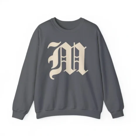 Mitski the Land Letterman Unisex Heavy Blend™ Crewneck Sweatshirt Charcoal Mitski the Land Letterman Unisex Heavy Blend™ Crewneck Sweatshirt Charcoal
