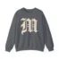Mitski the Land Letterman Unisex Heavy Blend™ Crewneck Sweatshirt Charcoal