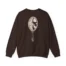 Mitski the Land Letterman Unisex Heavy Blend™ Crewneck Sweatshirt Dark Chocolate Back Side