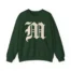 Mitski the Land Letterman Unisex Heavy Blend™ Crewneck Sweatshirt Forest Green