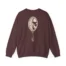 Mitski the Land Letterman Unisex Heavy Blend™ Crewneck Sweatshirt Heather Sport Dark Maroon Back Side