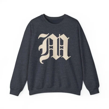 Mitski the Land Letterman Unisex Heavy Blend™ Crewneck Sweatshirt Heather Sport Dark Navy Mitski the Land Letterman Unisex Heavy Blend™ Crewneck Sweatshirt Heather Sport Dark Navy