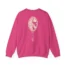 Mitski the Land Letterman Unisex Heavy Blend™ Crewneck Sweatshirt Heliconia Back Side