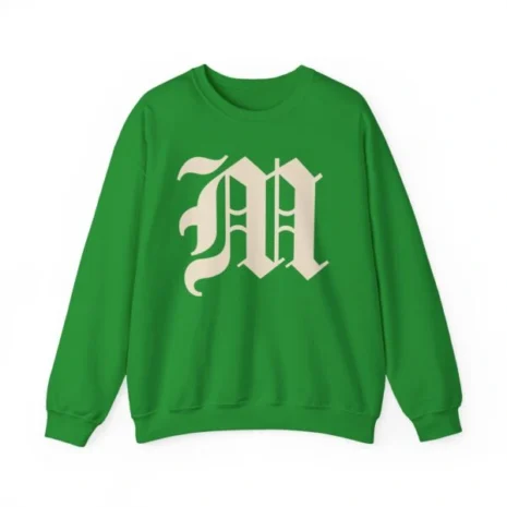 Mitski the Land Letterman Unisex Heavy Blend™ Crewneck Sweatshirt Irish Green Mitski the Land Letterman Unisex Heavy Blend™ Crewneck Sweatshirt Irish Green