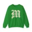 Mitski the Land Letterman Unisex Heavy Blend™ Crewneck Sweatshirt Irish Green