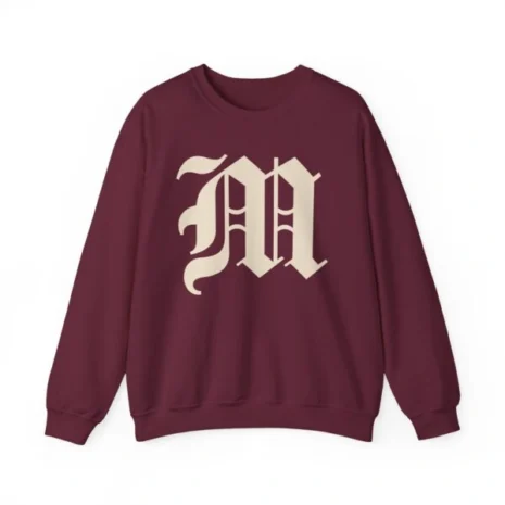 Mitski the Land Letterman Unisex Heavy Blend™ Crewneck Sweatshirt Maroon Mitski the Land Letterman Unisex Heavy Blend™ Crewneck Sweatshirt Maroon