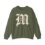 Mitski the Land Letterman Unisex Heavy Blend™ Crewneck Sweatshirt Military Green