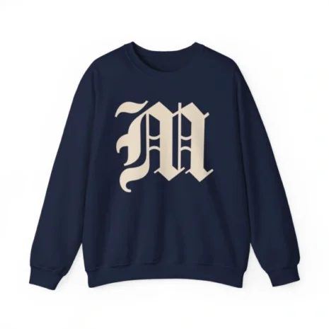 Mitski the Land Letterman Unisex Heavy Blend™ Crewneck Sweatshirt Navy Mitski the Land Letterman Unisex Heavy Blend™ Crewneck Sweatshirt Navy