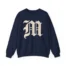 Mitski the Land Letterman Unisex Heavy Blend™ Crewneck Sweatshirt Navy