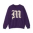Mitski the Land Letterman Unisex Heavy Blend™ Crewneck Sweatshirt Purple