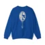 Mitski the Land Letterman Unisex Heavy Blend™ Crewneck Sweatshirt Royal Back Side