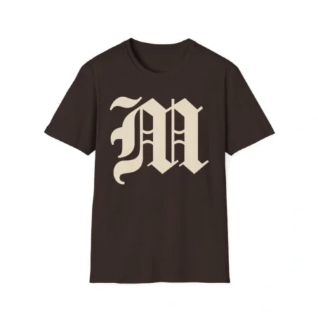 Mitski the Land Letterman Unisex Softstyle T-Shirt Dark Chocolate Mitski the Land Letterman Unisex Softstyle T-Shirt Dark Chocolate