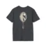 Mitski the Land Letterman Unisex Softstyle T-Shirt Dark Heather Grey Back Side