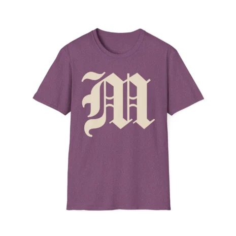 Mitski the Land Letterman Unisex Softstyle T-Shirt Heather Maroon Mitski the Land Letterman Unisex Softstyle T-Shirt Heather Maroon