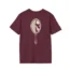 Mitski the Land Letterman Unisex Softstyle T-Shirt Maroon Back Side