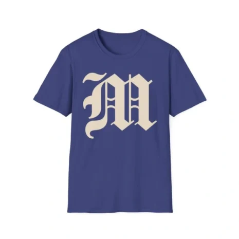 Mitski the Land Letterman Unisex Softstyle T-Shirt Metro Blue