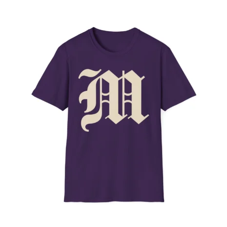 Mitski the Land Letterman Unisex Softstyle T-Shirt Purple Mitski the Land Letterman Unisex Softstyle T-Shirt Purple