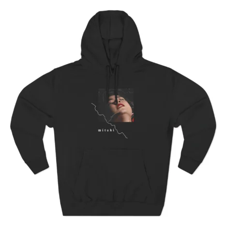 Secretly Store Mitski Three-Panel Fleece Hoodie Black Secretly Store Mitski Three-Panel Fleece Hoodie Black