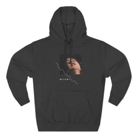 Secretly Store Mitski Three-Panel Fleece Hoodie Charcoal Heather Secretly Store Mitski Three-Panel Fleece Hoodie Charcoal Heather