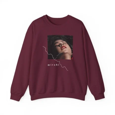 Secretly Store Mitski Unisex Heavy Blend™ Crewneck Sweatshirt Maroon Secretly Store Mitski Unisex Heavy Blend™ Crewneck Sweatshirt Maroon