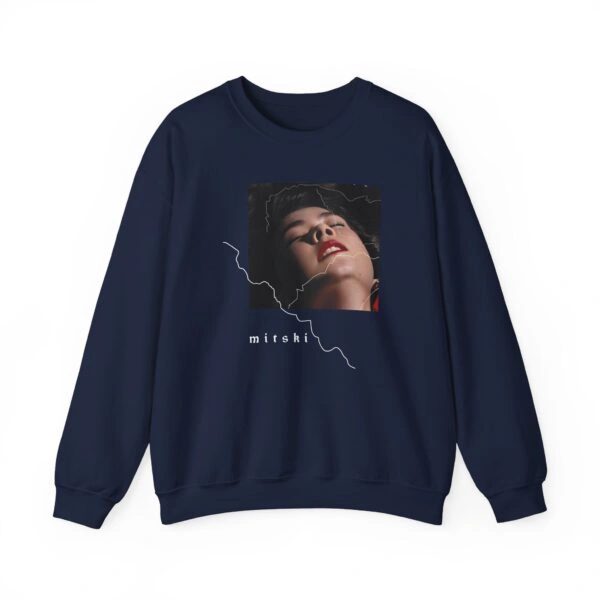 Secretly Store Mitski Unisex Heavy Blend™ Crewneck Sweatshirt Navy