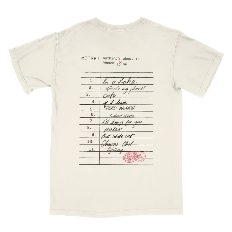 Mitski Library Stamp T-Shirt Back Side